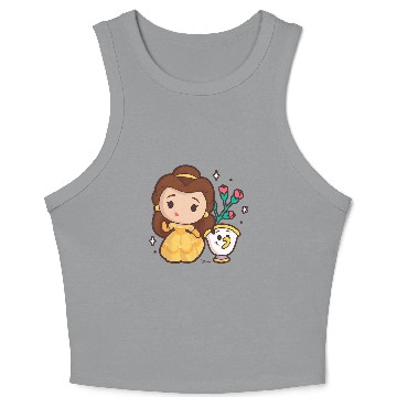 Discover Disney Princess - Belle and Chip Teacup Crop Tank Top