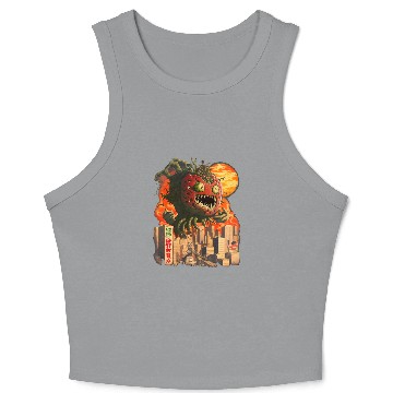 Discover Anime Kaiju Tomatoes Broccoli Japan Monster Crop Tank Top
