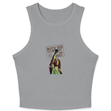 Discover Bob Marley Rise Up Crop Tank Top