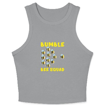 Discover Bee Beekeeping Funny Bumble Bee Squad Friends Team Beekeeper Crop Tank Top