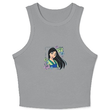 Discover Disney Princess Mulan Flowers Crop Tank Top