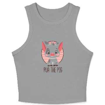 Discover Disney Moana Pua The Pig Graphic Hawaiians Crop Tank Top
