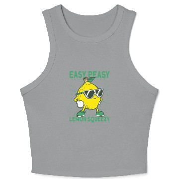 Discover Easy Peasy Lemon Squeezy Lemonade Stand Crew 1 Crop Tank Top