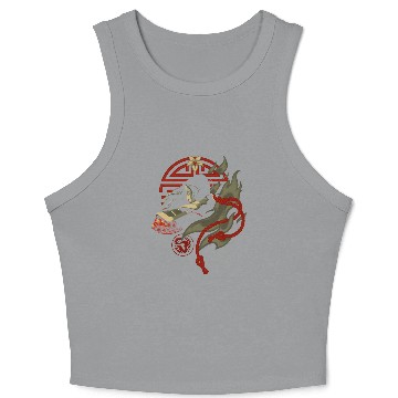 Discover Disney Mulan Fighting Spirit Graphic Hawaiians Crop Tank Top