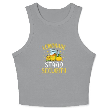 Discover Lemonade Crew Citrus Summer Lemonade Stand Security Crop Tank Top