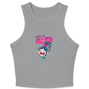 Discover Disney Ralph Breaks the Internet Vanellope Glitch Crop Tank Top 3D Crop Tank Top