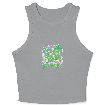 Discover Marijuana Zombie Cheech & Chong Graphic Crop Tank Top