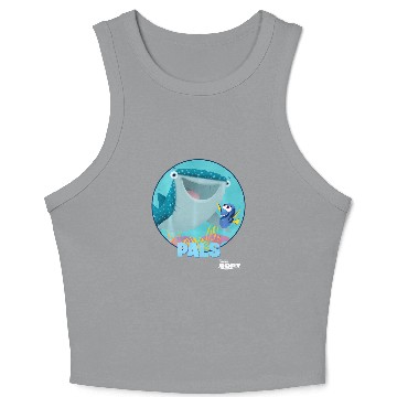 Discover Disney Pixar Finding Dory Destiny Biggest Fish Pals Logo Crop Tank Top