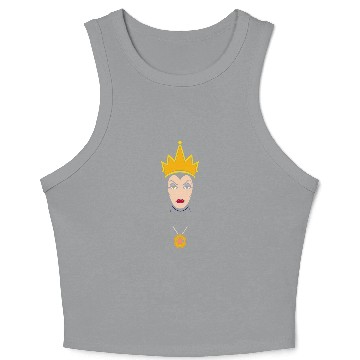 Discover Disney Villains Evil Queen Big Face Hawaiians Crop Tank Top