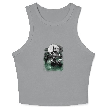 Discover Disney Nightmare Before Christmas Overlook Pullover Crop Tank Top