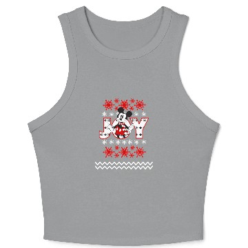 Discover Disney Mickey Mouse Joy Christmas Crop Tank Top