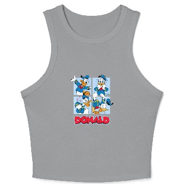 Discover Disney - Donald Duck Grid Crop Tank Top