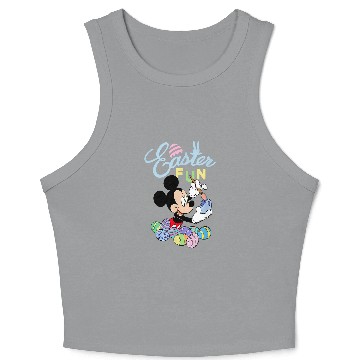 Discover Disney Mickey Mouse Easter Fun Painting Eggs 3D Crop Tank Top