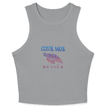 Discover KV9 Turtle JCombs Costa Maya Mexico Gliding Crop Tank Top