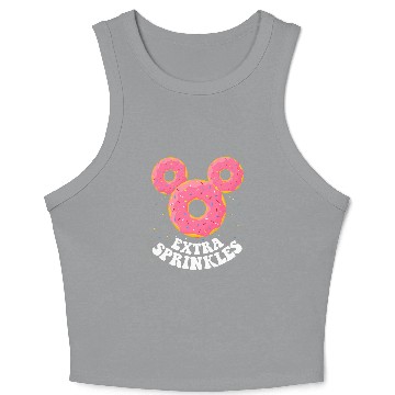 Discover Disney Mickey Mouse Donut Ears Extra Sprinkles Crop Tank Top