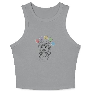 Discover Disney Inside Out Riley Many Emotions Bubbles Crop Tank Top