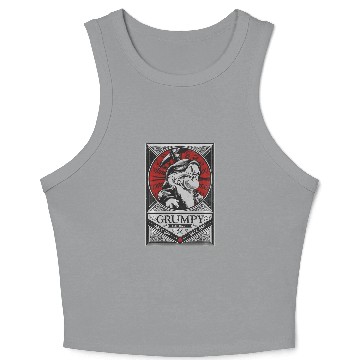 Discover Disney Grumpy Grumpster Dwarf Crop Tank Top