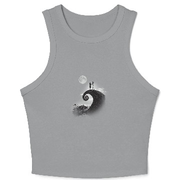 Discover Disney Nightmare Before Christmas Jack And Sally Crop Tank Top