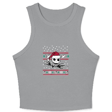 Discover Disney Nightmare Before Christmas Jack Bw Crop Tank Top
