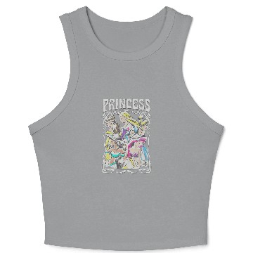 Discover Disney Princess Group Retro Portrait Crop Tank Top