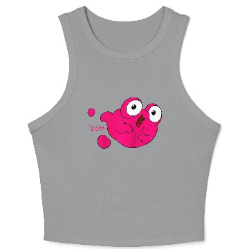 Discover Disney Treasure Planet Morph Pink Blob Raglan Baseball Crop Tank Top Crop Tank Top