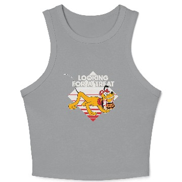 Discover Disney Pluto Looking for a Treat Jack-O'-Lantern Halloween Crop Tank Top