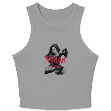 Discover Disney Mulan Live Action Mulan Action Pose Logo Red Crop Tank Top