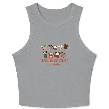 Discover Christmas Disney Snacks 3D Crop Tank Top