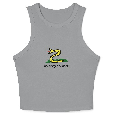 Discover No Step On Snek Crop Tank Top