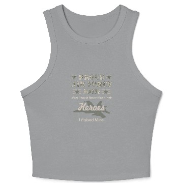 Discover Proud Air Force Mom Crop Tank Top
