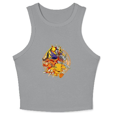 Discover Agumon Evolution - Digimon - Crop Tank Top