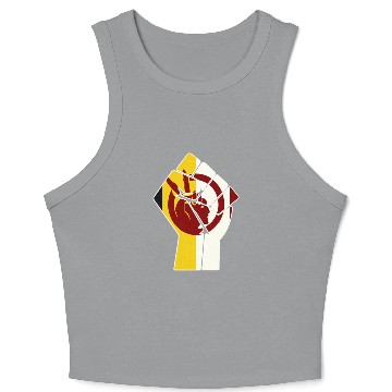 Discover American Indian Movement Flag Crop Tank Top