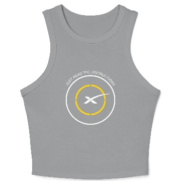 Discover Read The Instructions SpaceX Droneship Elon Musk Crop Tank Top