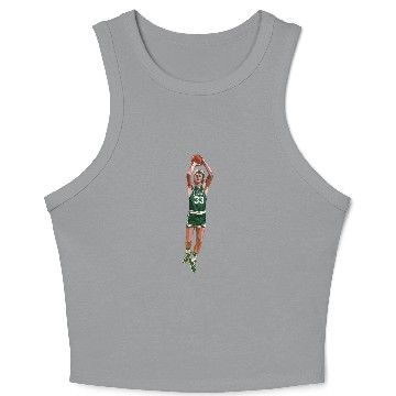 Discover Retro Shot - Larry Bird - Crop Tank Top
