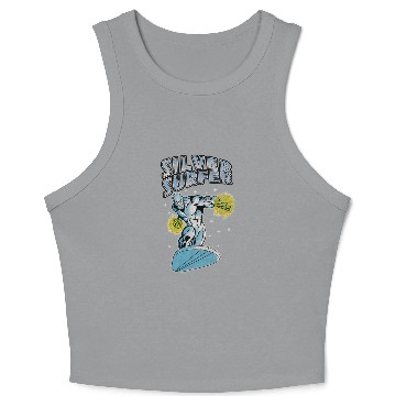 Discover Vintage Silver Surfer - Silver Surfer - Crop Tank Top