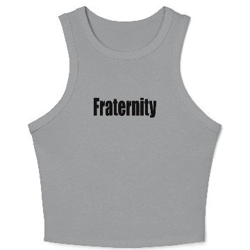 Discover Fraternity Crop Tank Top