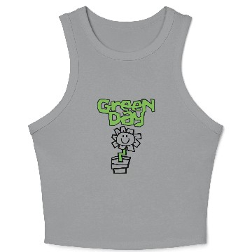 Discover Green Day Band Crop Tank Top