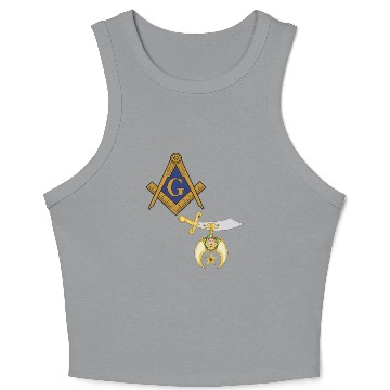 Discover Mason Shriner Split Masonic Shrine Noble Gift Crop Tank Top Crop Tank Top