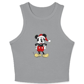 Discover Disney Christmas Mickey Mouse Crop Tank Top
