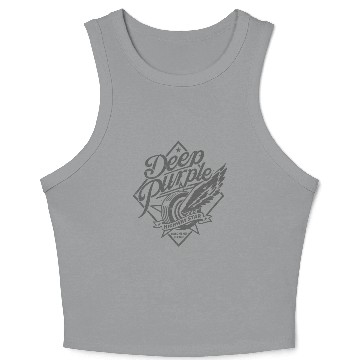Discover Deep Purple Unisex Crop Tank Top: Machine Head