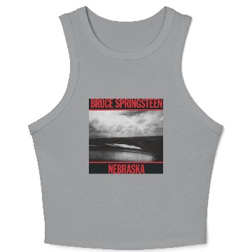 Discover Brúcé Spríngstéén Nebraska Album Cover Crop Tank Top