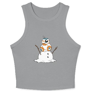 Discover Snowman Robot On Snowman Essential Crop Tank Top