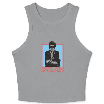 Discover Bob Dylan Outline ly Licensed Crop Tank Top