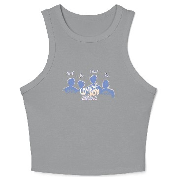 Discover Lovejoy Pebble Brain Band Crop Tank Top