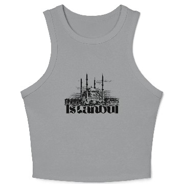 Discover Istanbul Turkey Crop Tank Top