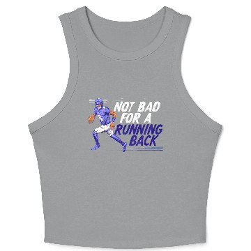 Discover Lamar Jackson Not Bad For A Running Back Crop Tank Top