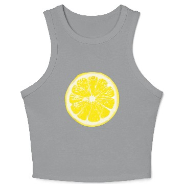 Discover Halloween Yellow Lemon Costume Fruit Crop Tank Top