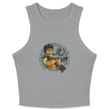 Discover Bruce Lee Expectations Signature Quote Crop Tank Top