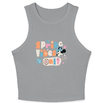 Discover Disney Minnie Mouse Spring Vibes Only Springtime Crop Tank Top