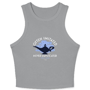 Discover Disney Aladdin Genie Often Imitated Never Duplicated 3D Crop Tank Top